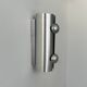 Vintage brushed metal wall lamp, France 1970