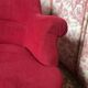 Napoleon III crapaud armchair in deep burgundy velvet