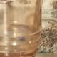 Pink glass jug