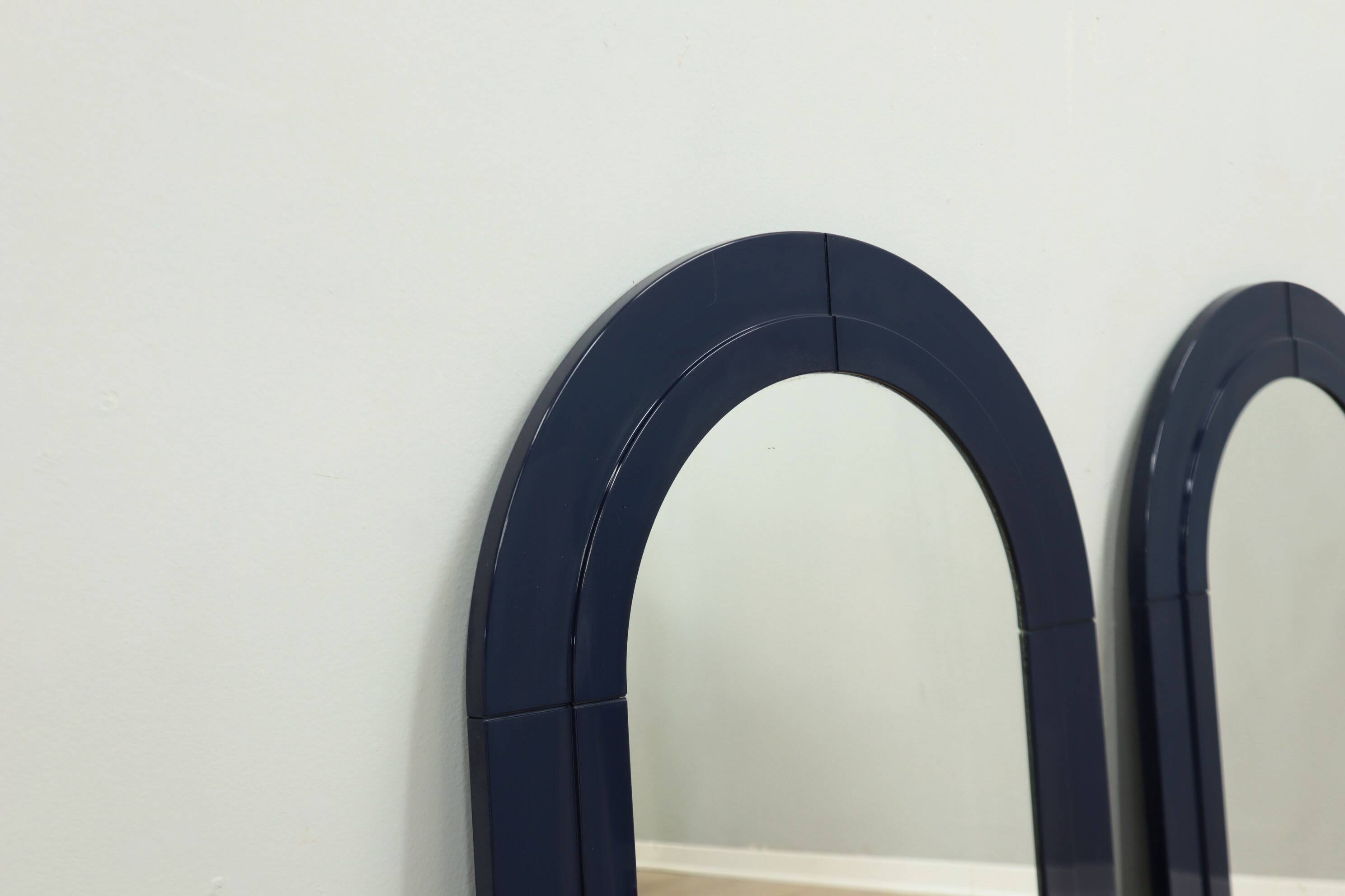Pair of ABS wall mirrors Anna Castelli for Kartell 1960s