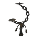 Brutalist style candlestick holder