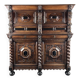 Antique carved wooden buffet in Renaissance style, late 18th / early 19th century.