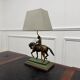 Classic English Bronze Horseman Table Lamp