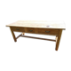 VERY OLD AUVERGNE FARM TABLE IN SOLID WOOD / 3 LARGE DRAWERS