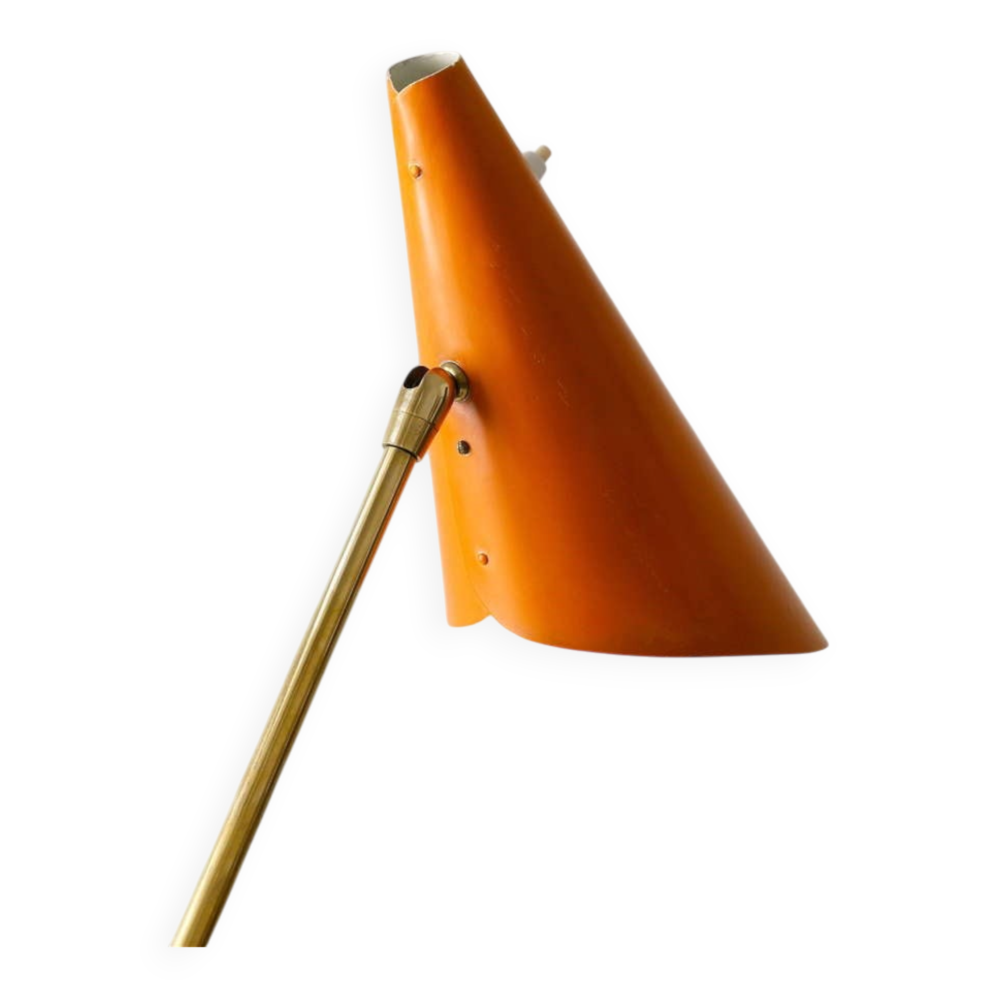 J.T. Kalmar "Style" Model Clamp Lamp Table Cone Midcentury, Vienna, 1950s