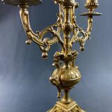 19th century bronze candlestick in Louis XIV style