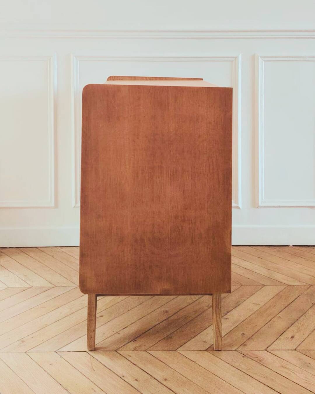 Commode rénovée de style scandinave, années 50-60