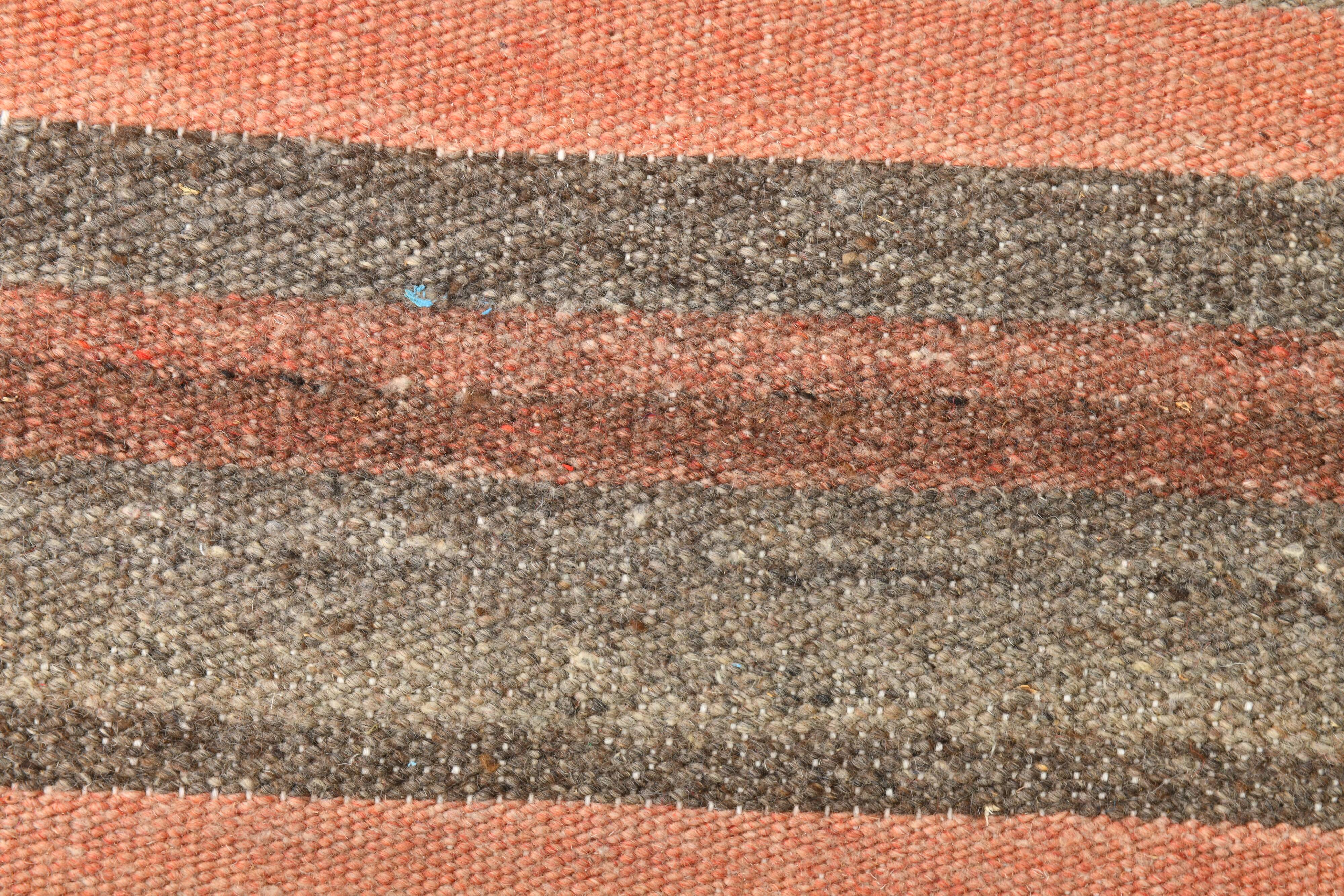 4x5 Red & Brown Small Size Kilim Rug, 134x164Cm
