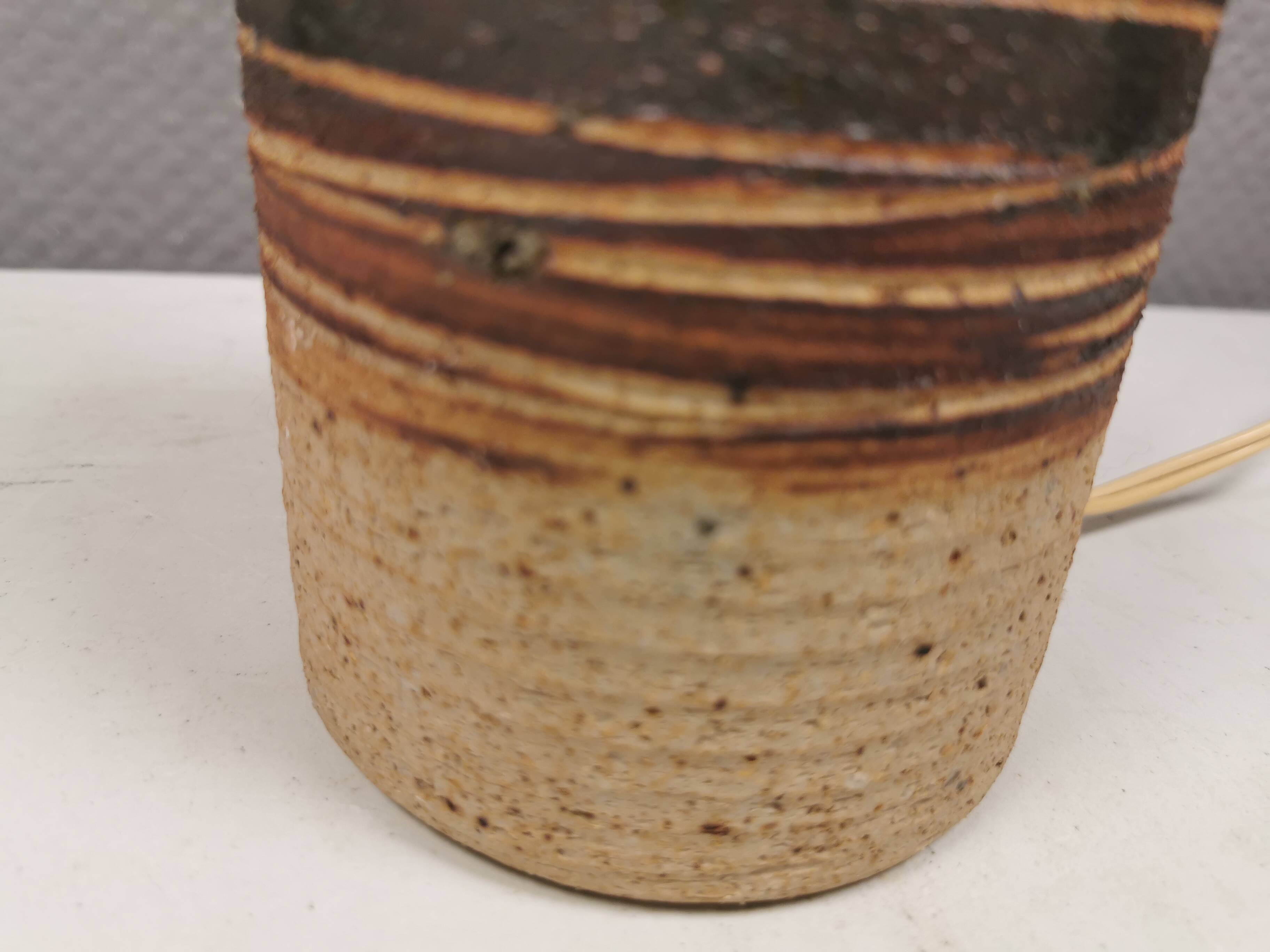 Beautiful Tue Poulsen table lamp in ceramic. Denmark 1970-80s