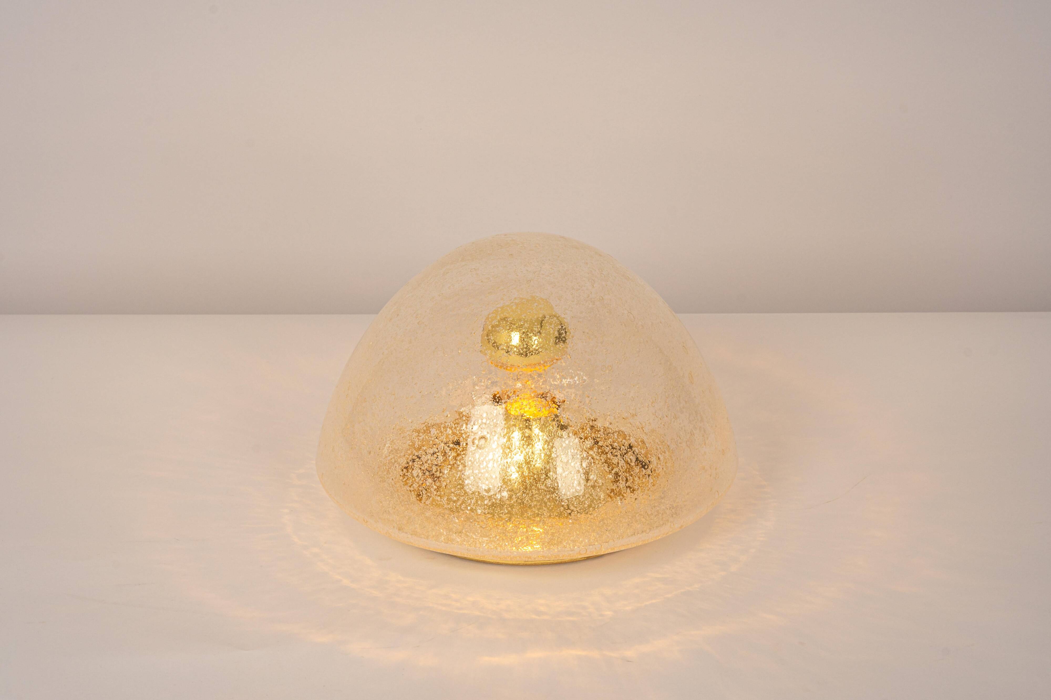 glass Space Age ceiling lights by Hoffmeister, Germany, 1960s