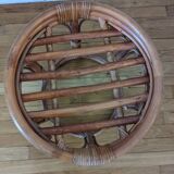 Rattan pouf