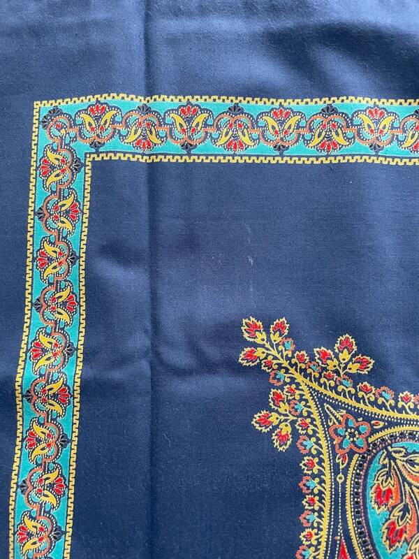 Tablecloth Ribeauvillé Vintage Blue Assam 165 x 169 cm