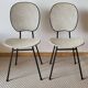 Lot de 4 chaises vintage années 50/60