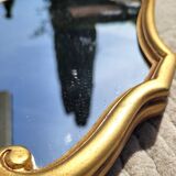 Vintage Louis XV style gold mirror 34.50cm