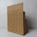 Rattan mail holder