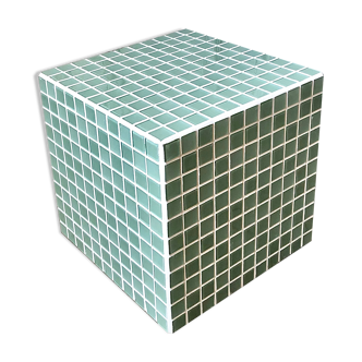 Cube sofa end in mosaic
