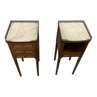 Pair of Louis XVI Style Bedside Tables