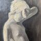 Old painting: study by Martin de Waelhem of 1921