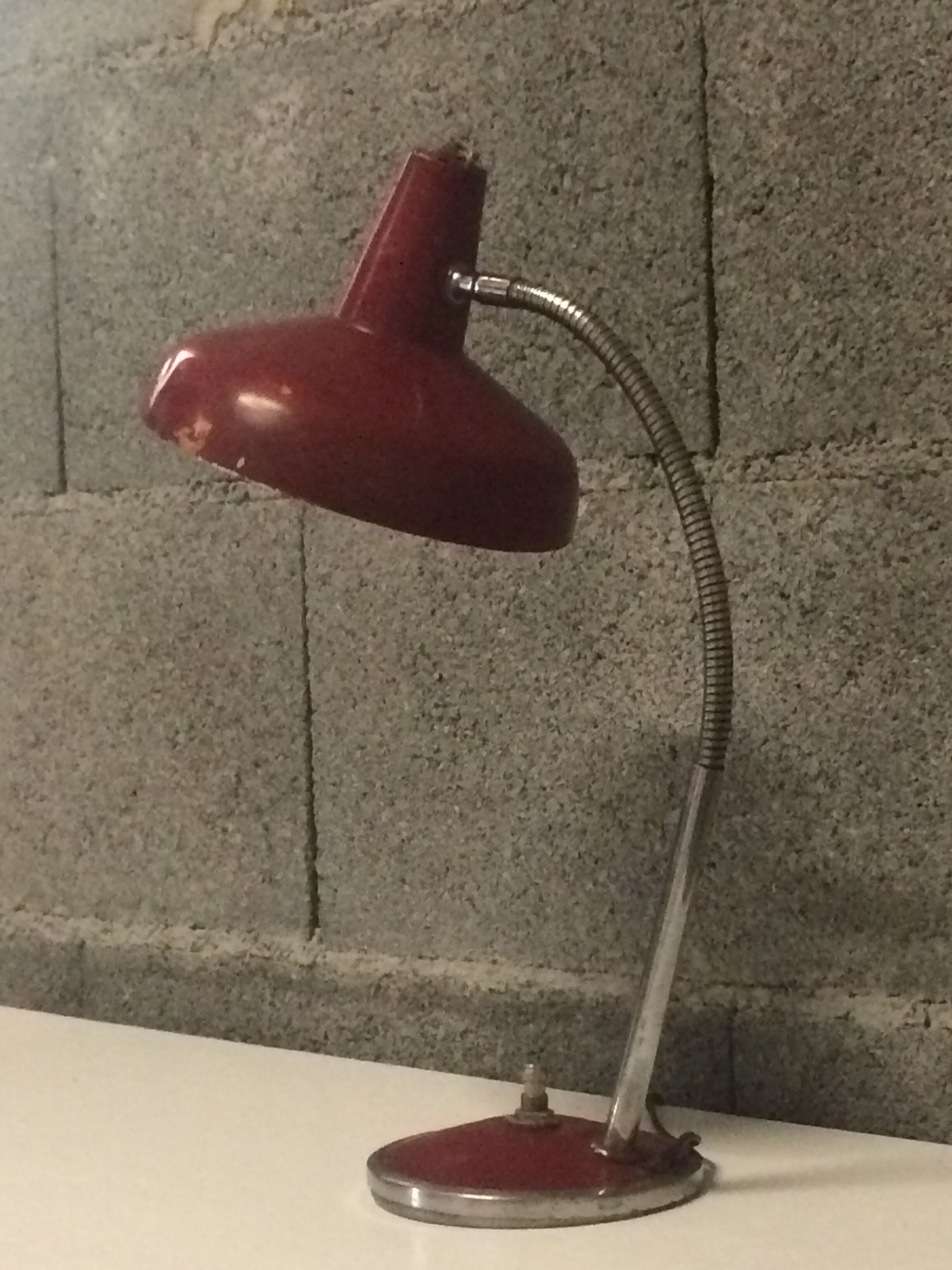 Lampe de bureau vintage  aluminor années 50