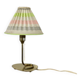 32cm Beautiful kalmar style brass + fabric table light, Austria, 1960s