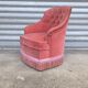 1960s velvet toad chair