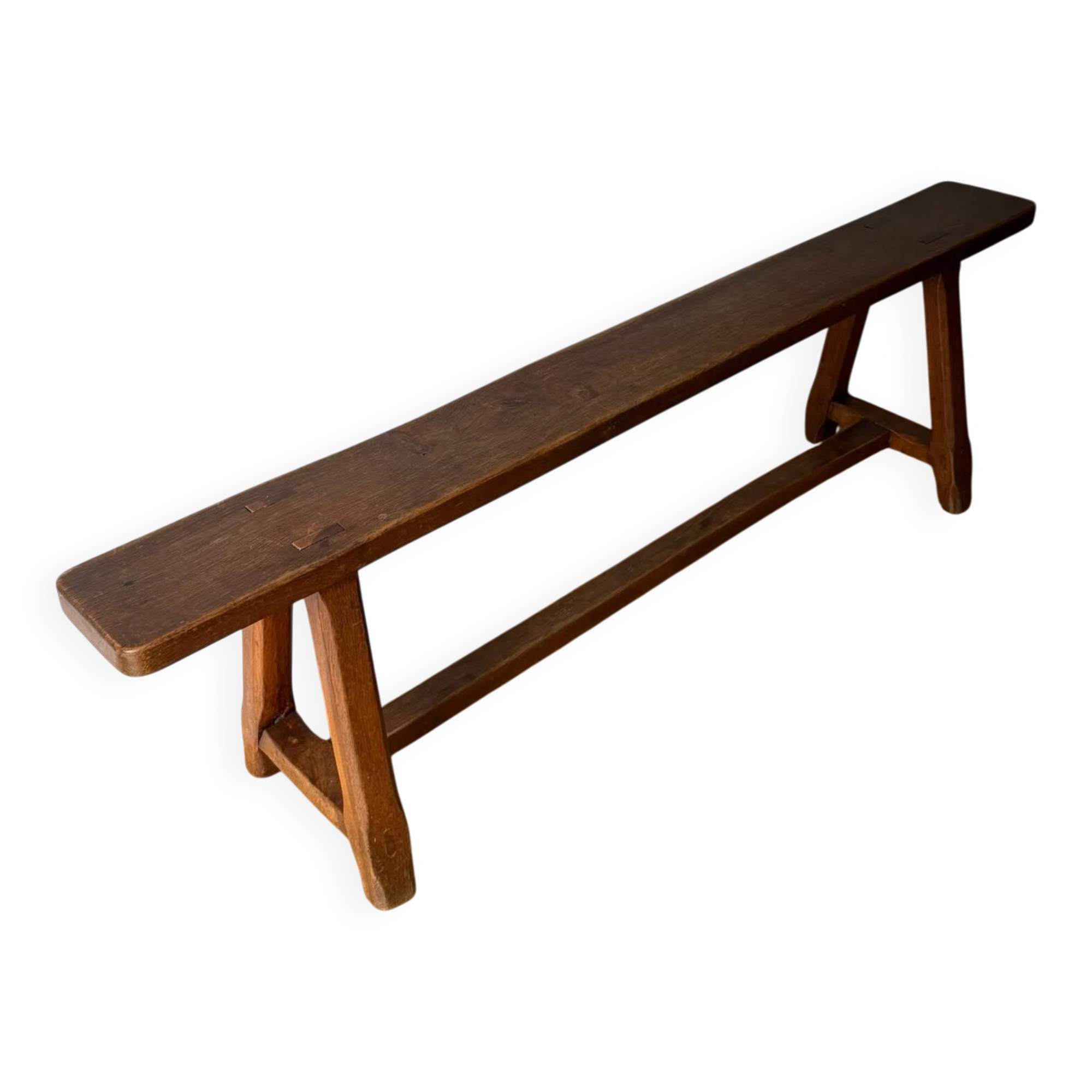 Banc en bois brut vintage