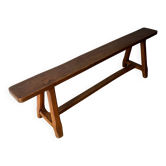 Vintage raw wood bench