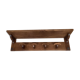 Wearing a brutalist style wooden wall coat