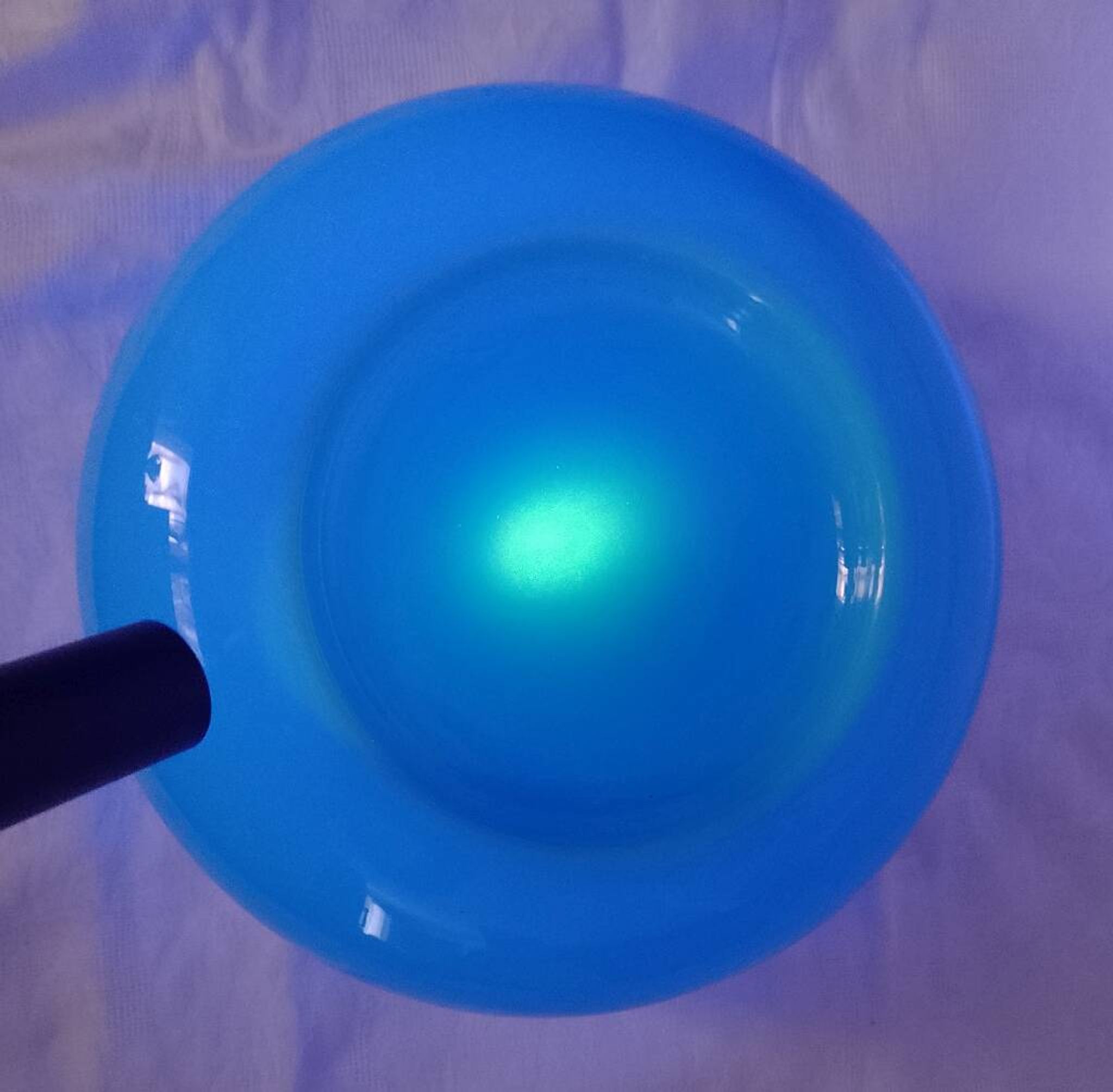 Art Deco Ceiling Lamp Turquoise Opaline Glass