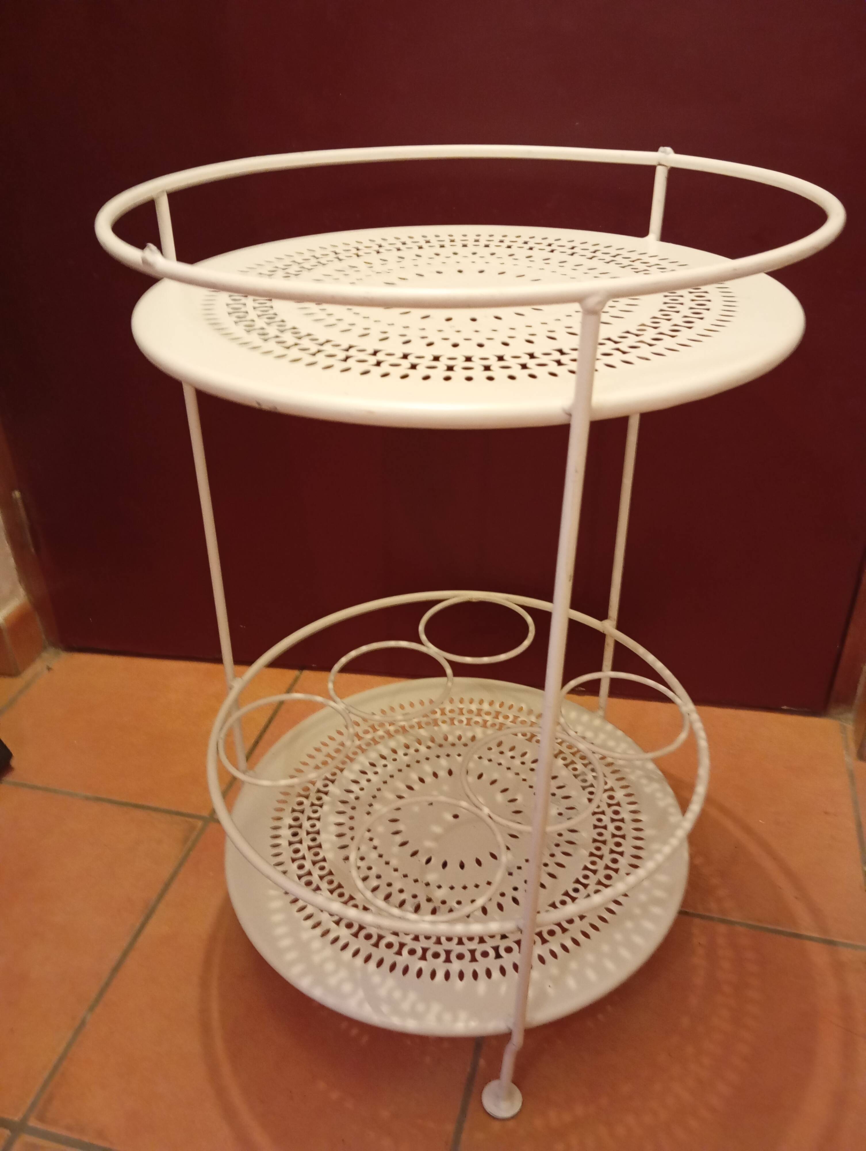 Wrought iron bar desk