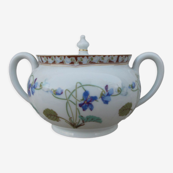 Sucrier porcelaine de Limoges Bernardaud Impératrice Eugénie