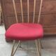 Chaise vintage design métal doré décor bambou