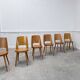 Suite de 6 chaises Baumann en hêtre