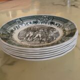 Set of 6 Napoleon plates