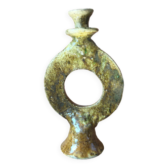 Tamegroute pottery candle holder