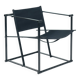 Radboud van Beekum black postmodern cube chair fm62, The Netherlands, 1981