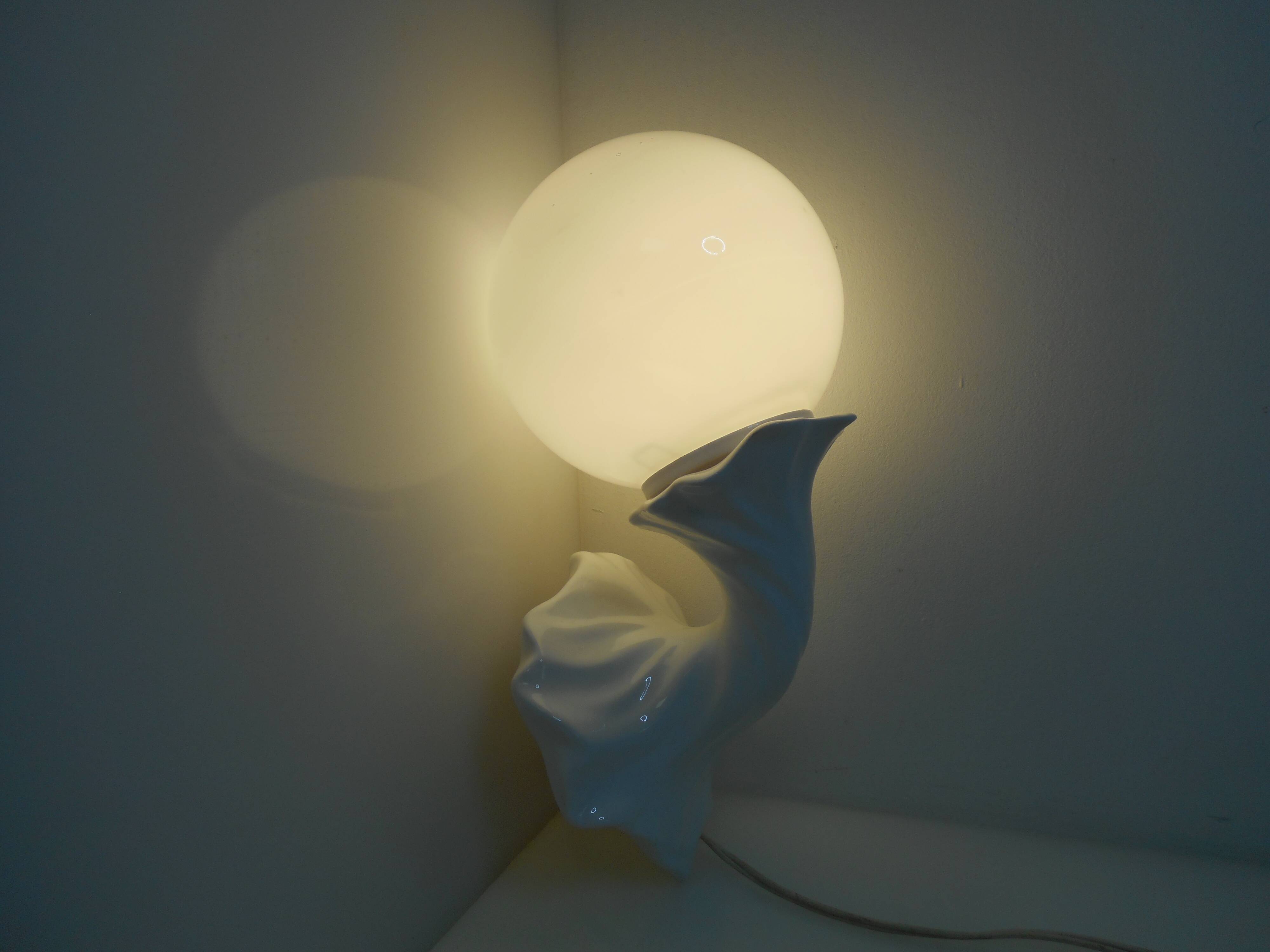 Wall light white ball