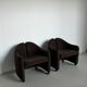 Set of Two Vintage P142 lounge chairs by Eugenio Gerli for Tecno