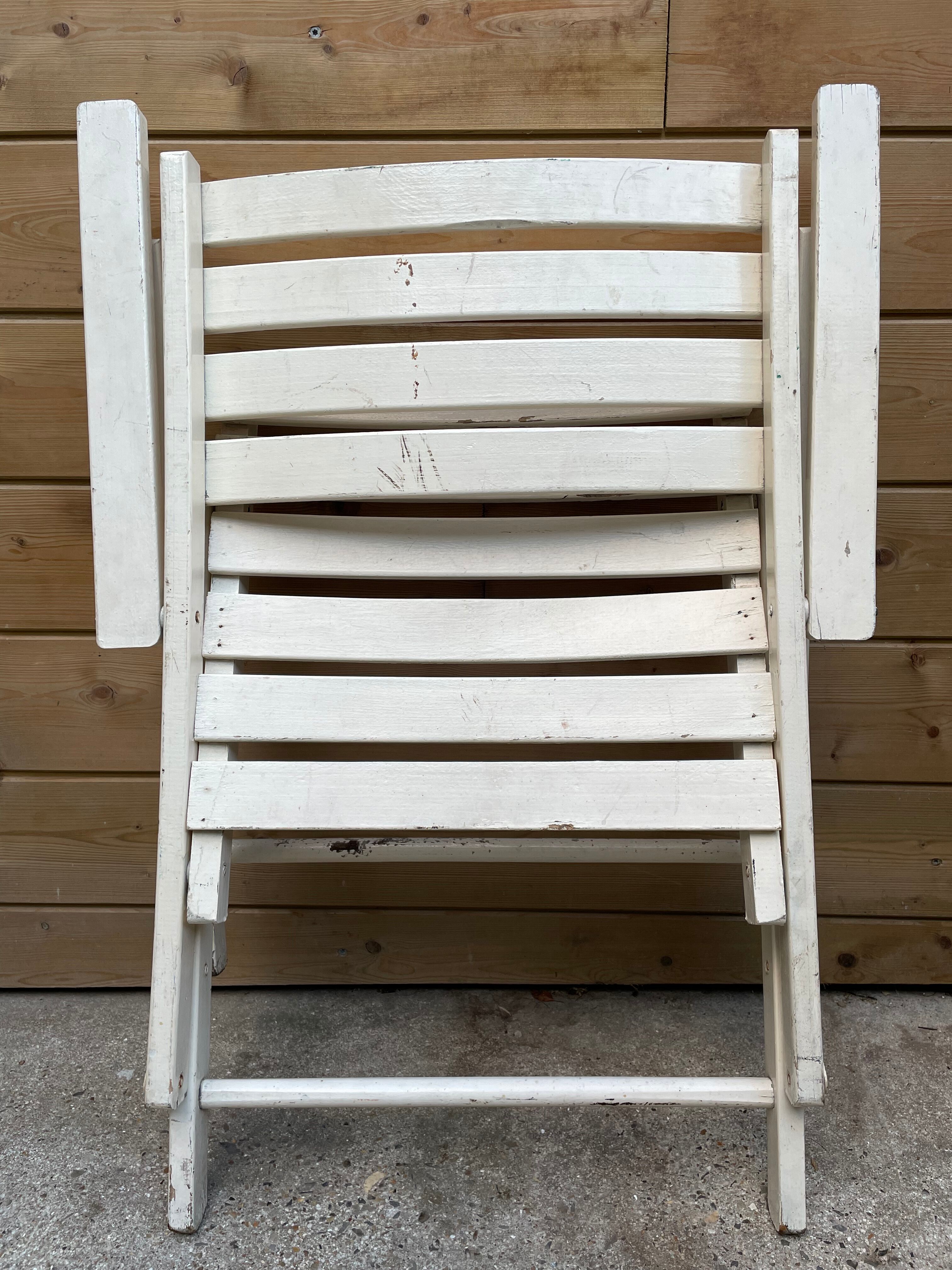 Folding garden armchair, 50s