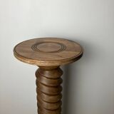 Solid oak twisted column