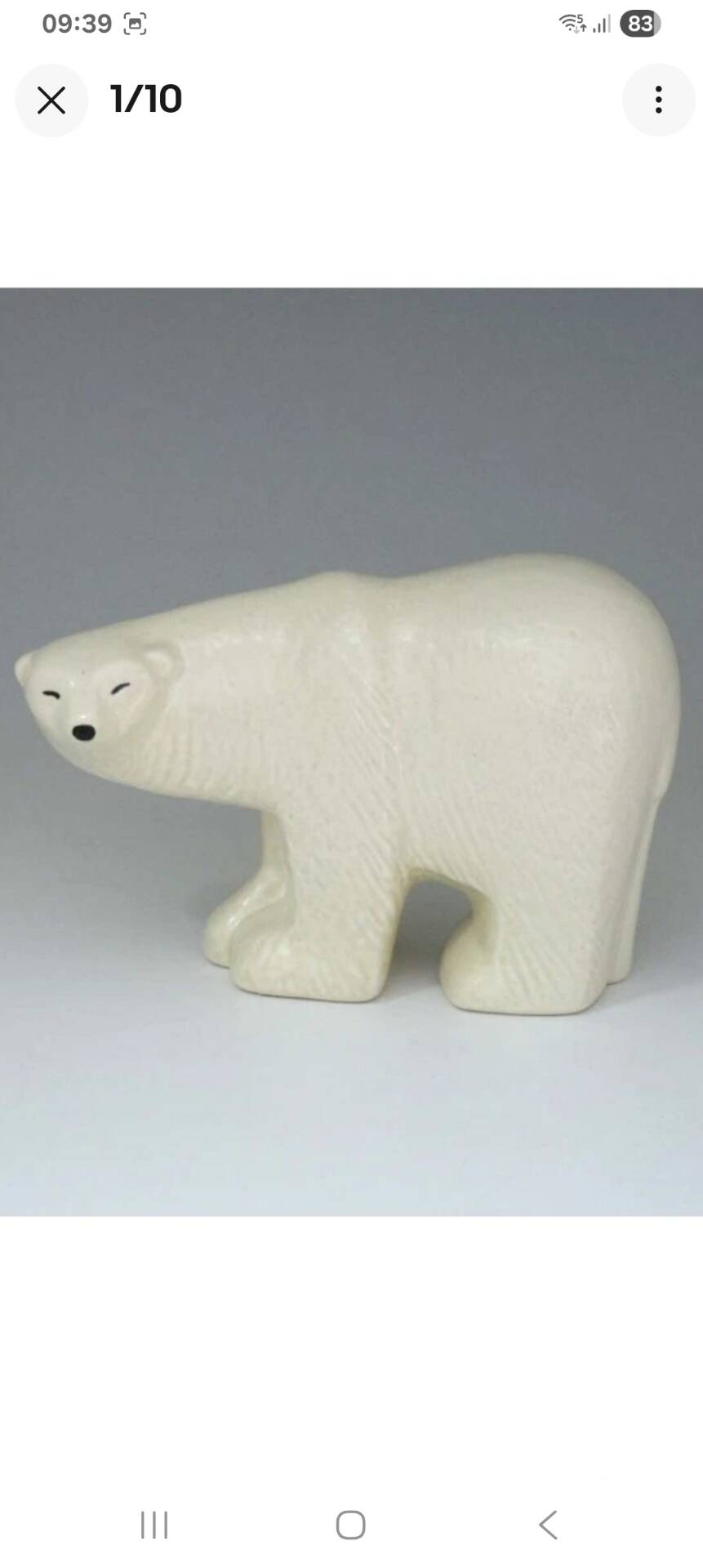 Polar Bear Duo from the Lilla Zoo series by Lisa Larson