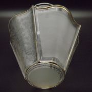 French Art Deco lampshade with floral decoration