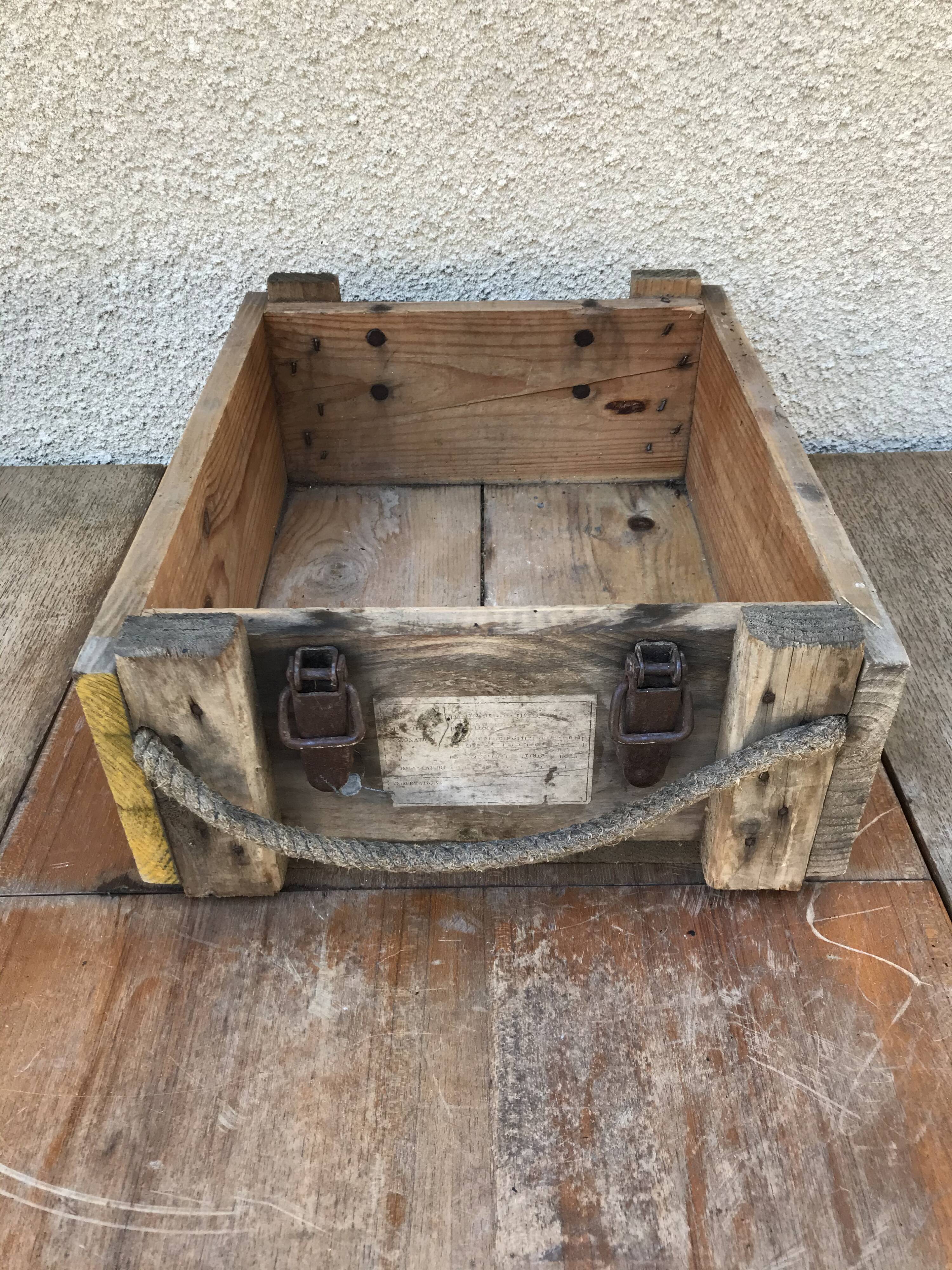 Former wood munition case