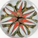 Decorative ceramic wall plate, Kravsko, Czechoslovakia, 1960s