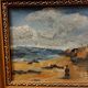coastal painting oil on masonite