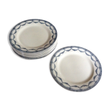 Series of 9 plates Terre de fer