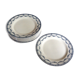 Series of 9 plates Terre de fer