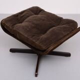 Footstool made off ripcord  1960s USA