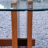 Scandinavian coffee table in teak and glass design Gustav Gaarde