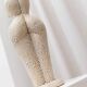 Beige Ceramic Fat Lava Statue – Abstract Mid-Century Modern Sculpture (2000s)